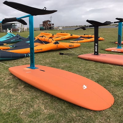 our wing surfing equipment on a demo day