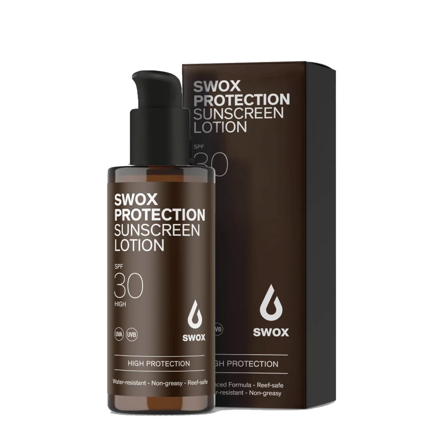 SWOX SPF30 Sunscreen Lotion Pump 150ml for sale. Watersports Warehouse, Cape Town